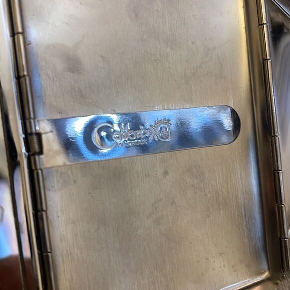 Antique/ Vintage Colibri of London Clear Bejeweled / Swarovski crystal mirror - Picture 6 of 7